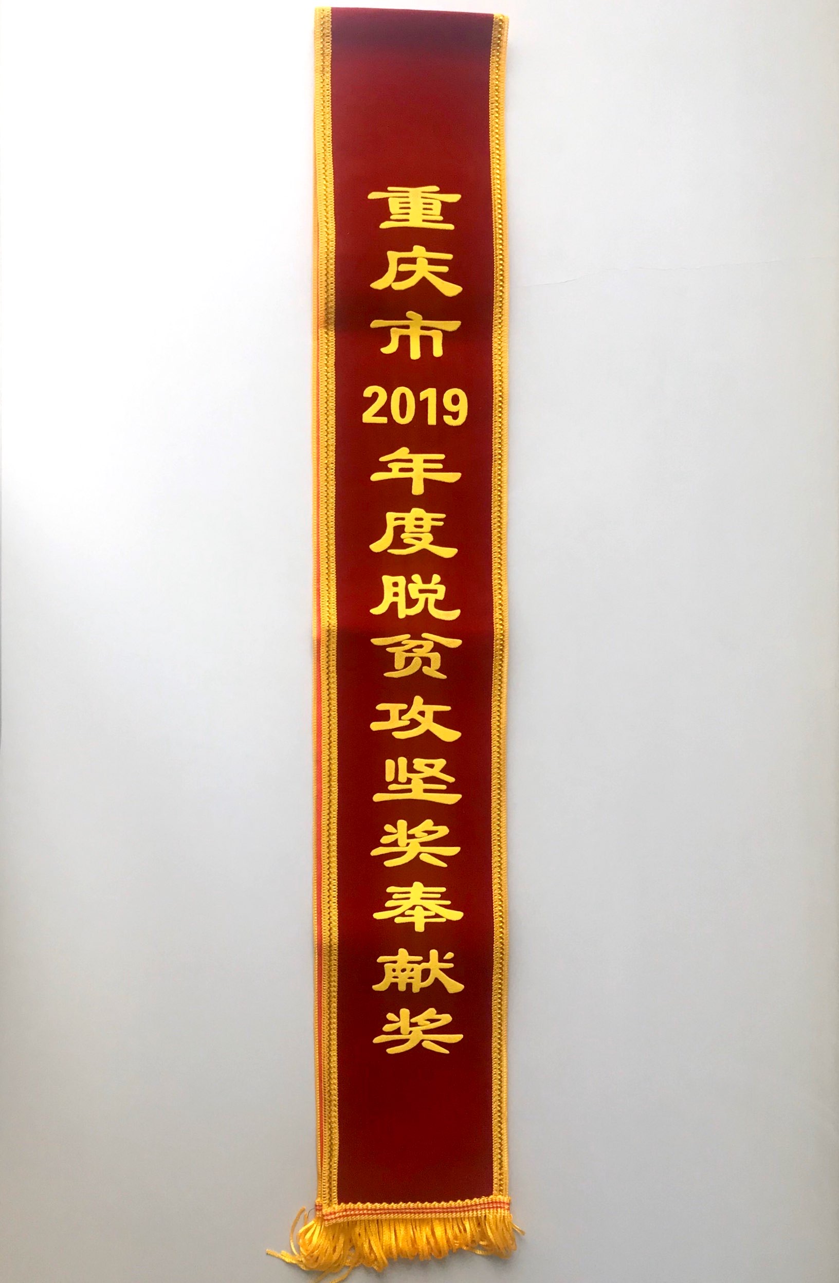 重慶市2019年度脫貧攻堅(jiān)獎(jiǎng)-奉獻(xiàn)獎(jiǎng)